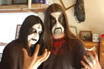 Johnny and Justin in Corpse Paint